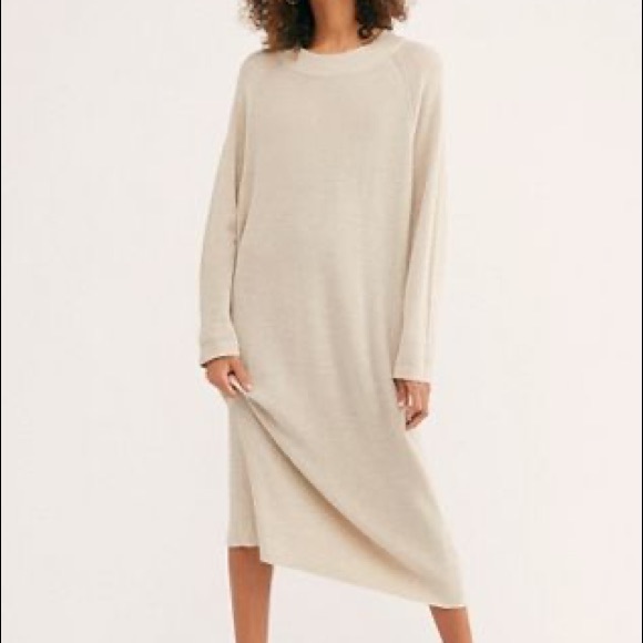 Free People Dresses & Skirts - NWOT Free People Santa Barbara Sweater MIDI Dress Z189-49